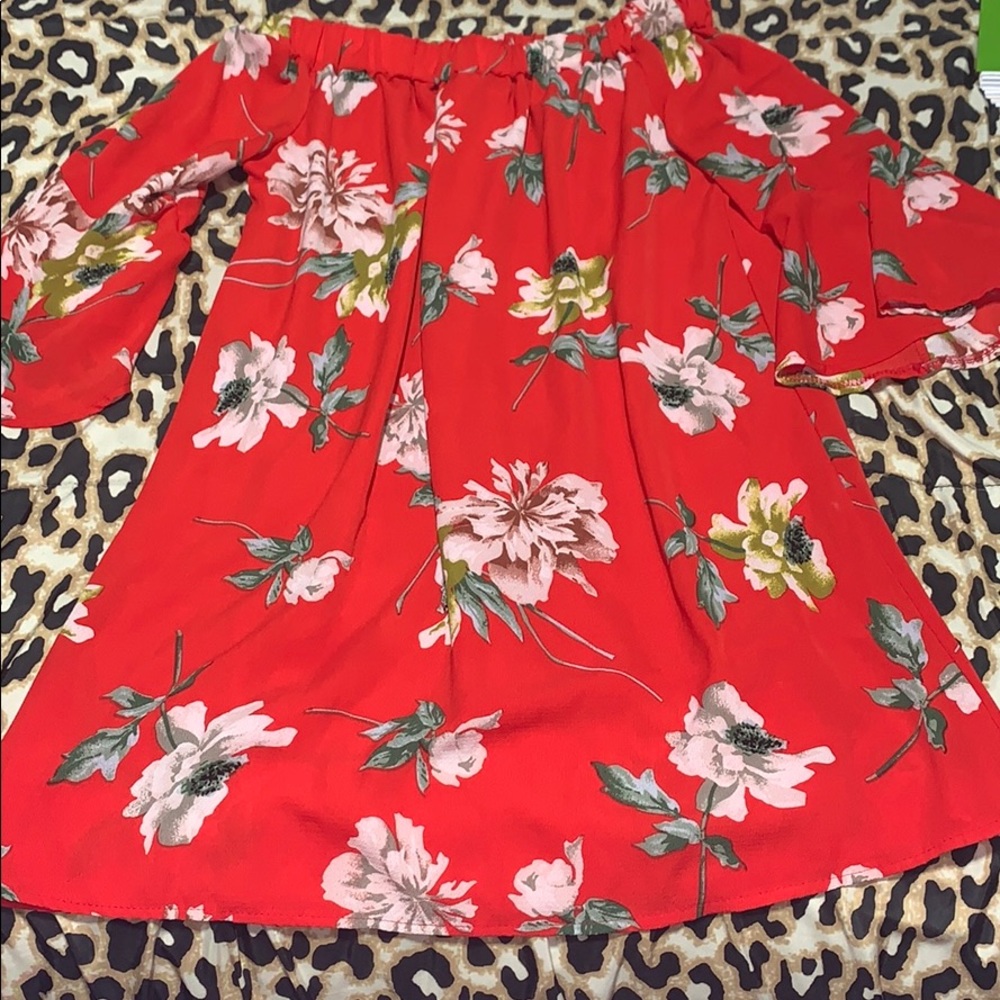 Off the shoulder dress